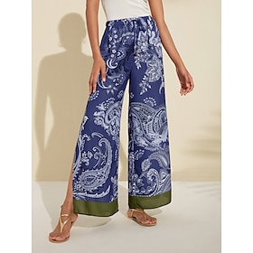 Paisley Wide Leg Pants